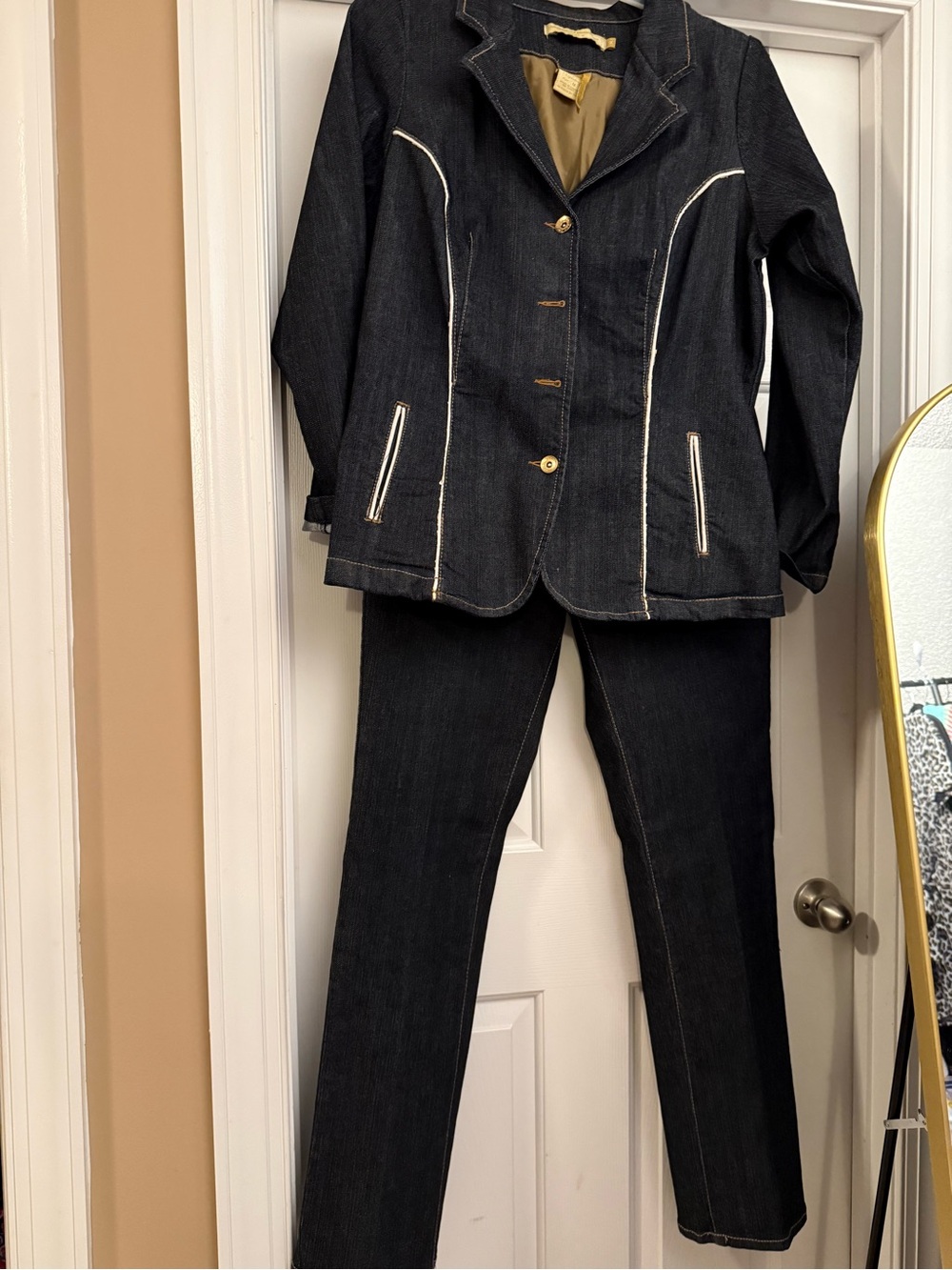 Boom Boom Jeans Dark Indigo Denim Jacket and Pants Set